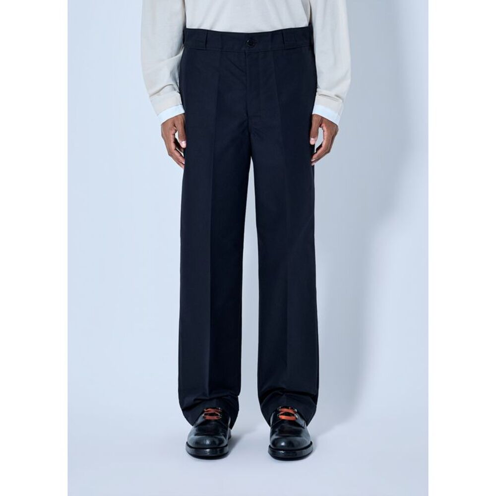 Prada Men Canvas Logo-Plaque Trousers